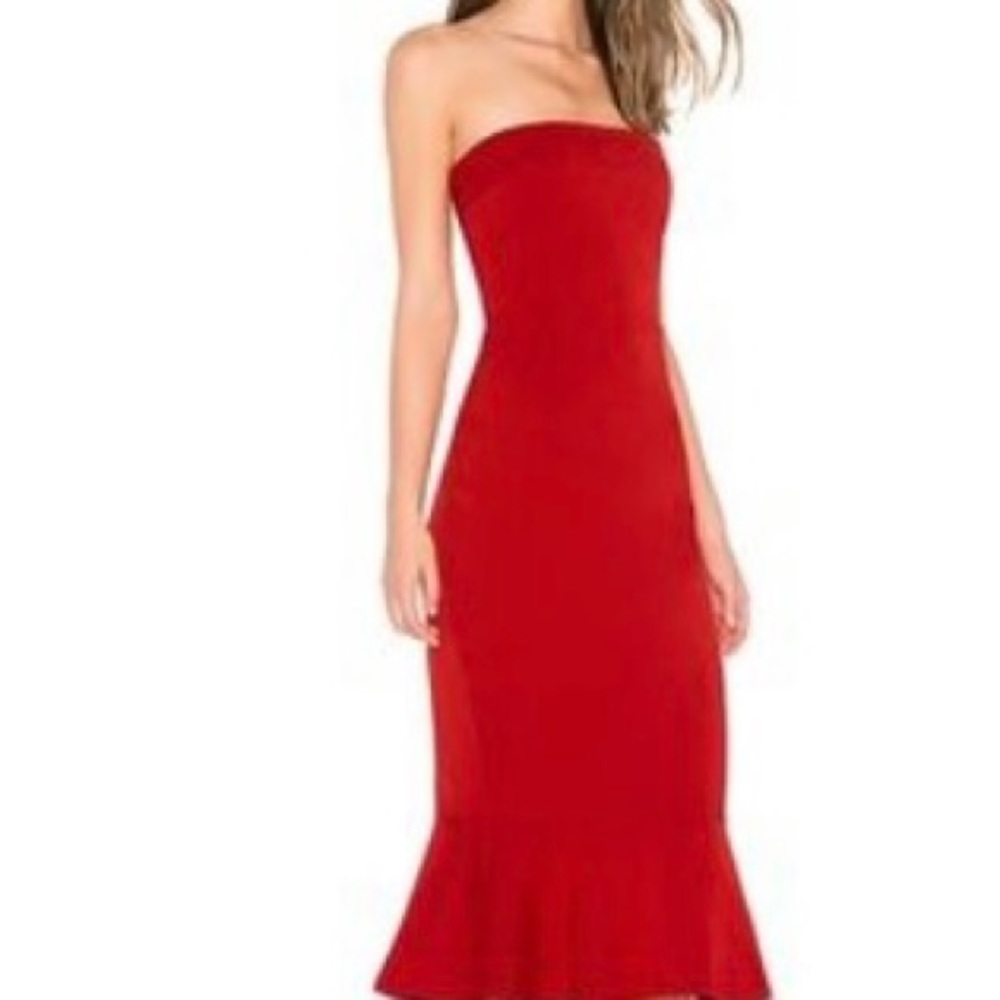 Red cocktail dress